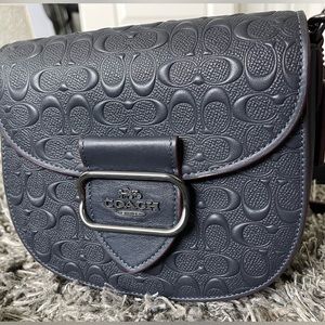 Like New Coach Morgan Saddle Bag In Signature Leather